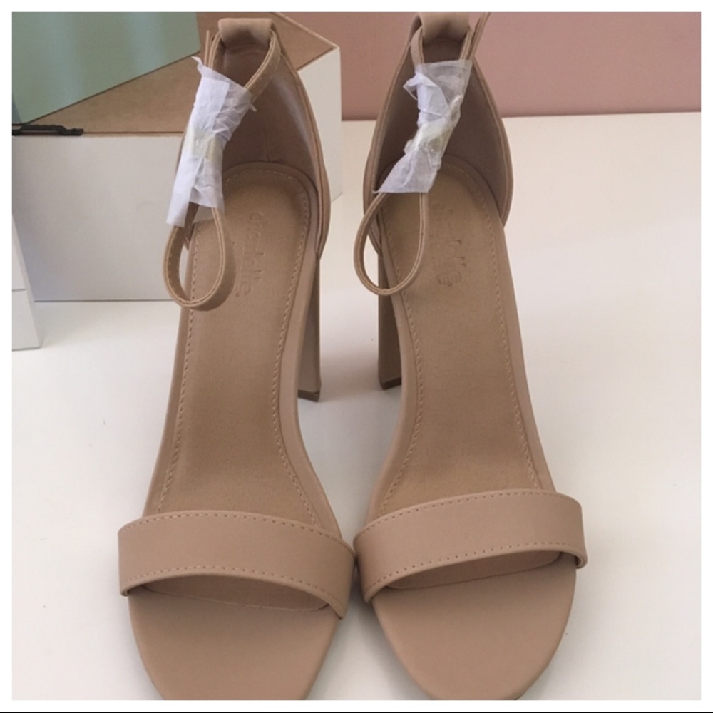 Charlotte Russe Nude Dress Sandals - Picture 3 of 7